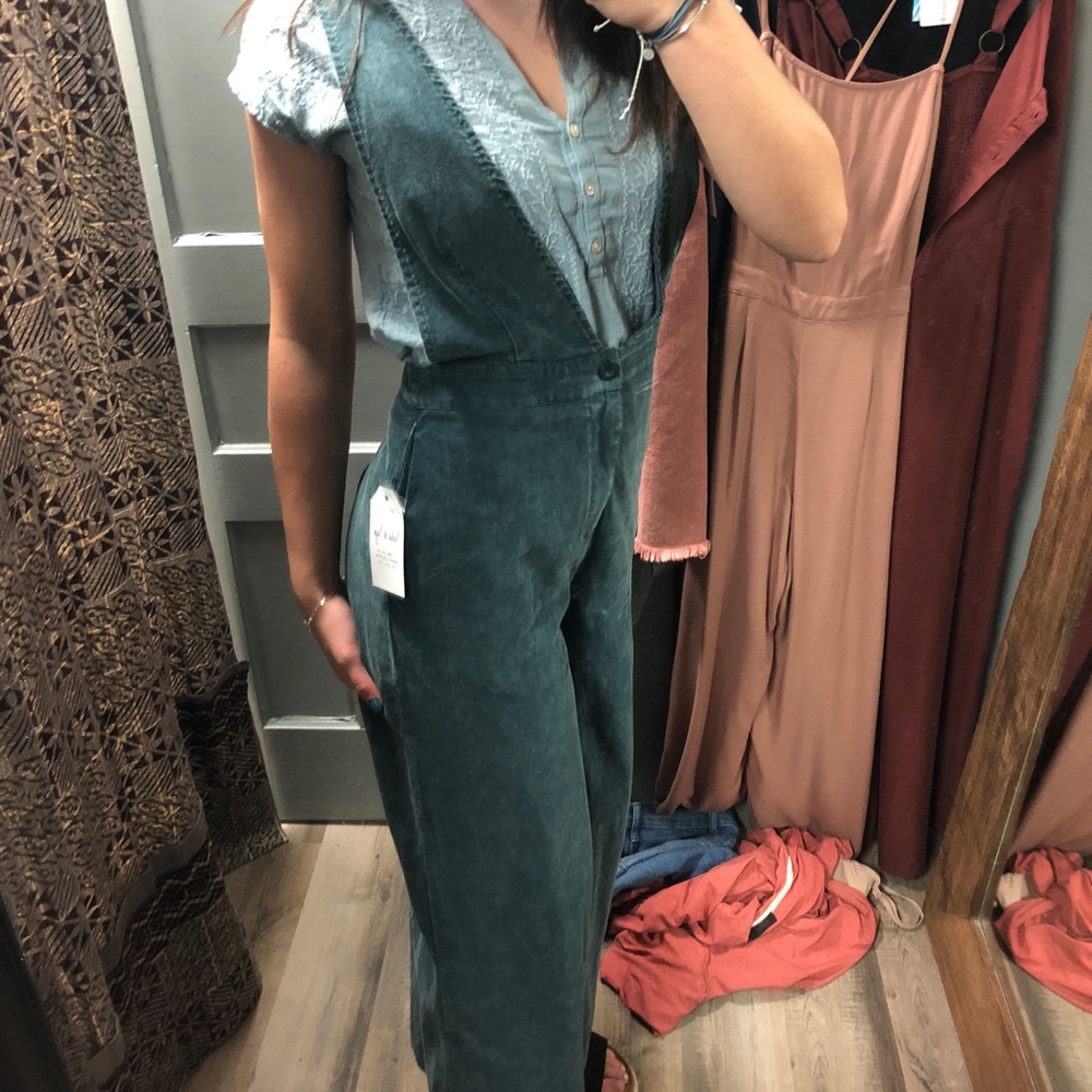 Sadie and Sage Wide Leg Overalls